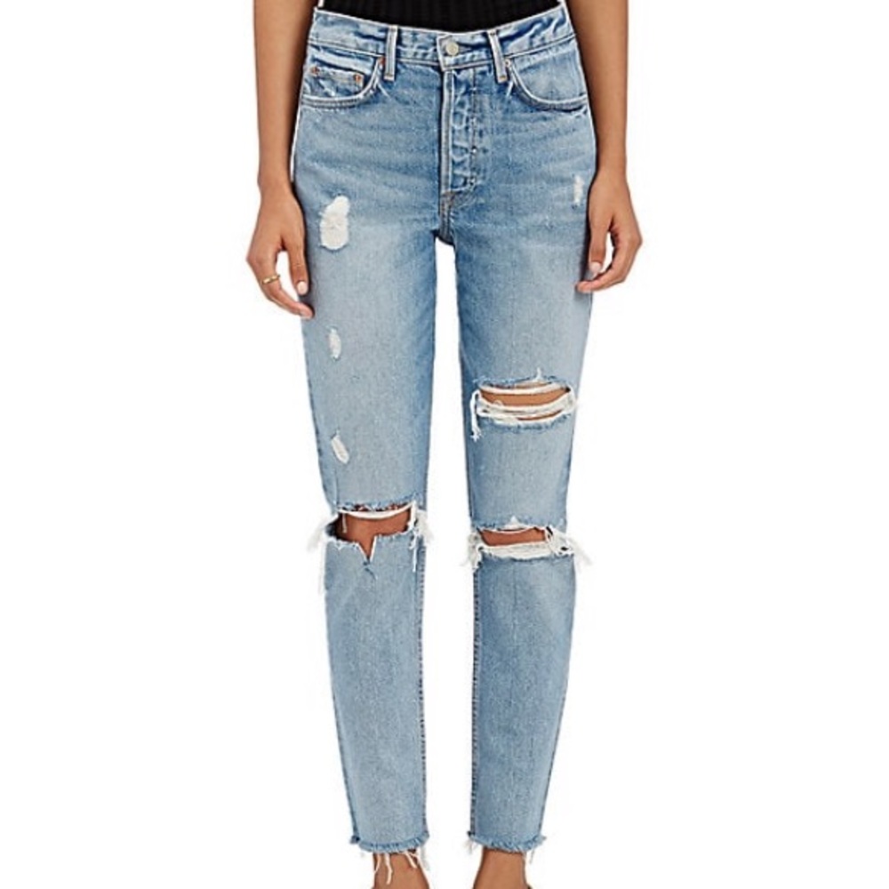 GRLFRND - Karolina Distressed Skinny Jeans